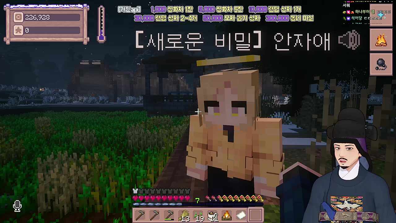 안자애와 대담