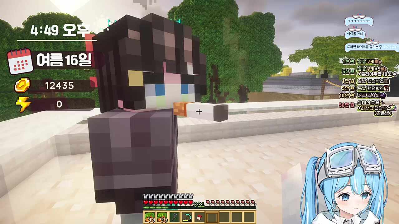 히나와 맞담하기