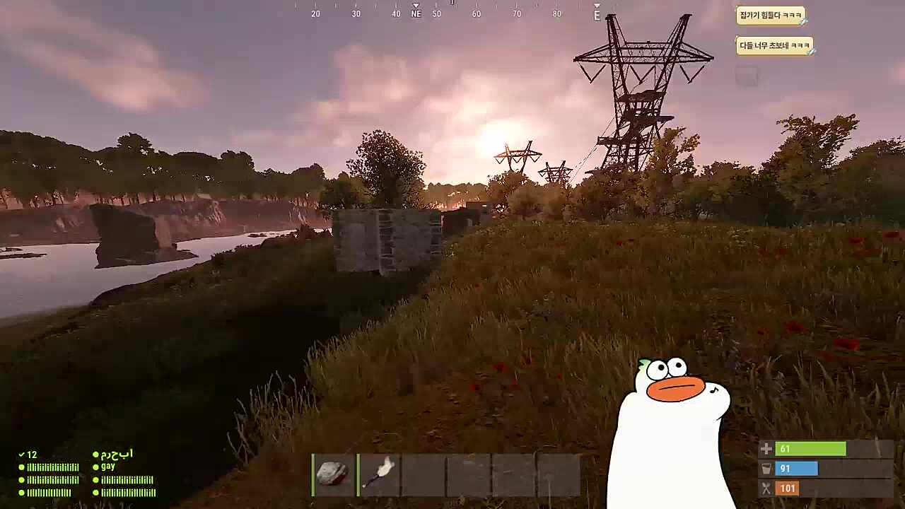 가다가 두번 죽었어 아무것도 없는 원시인을 석궁으로 쏘더라고..