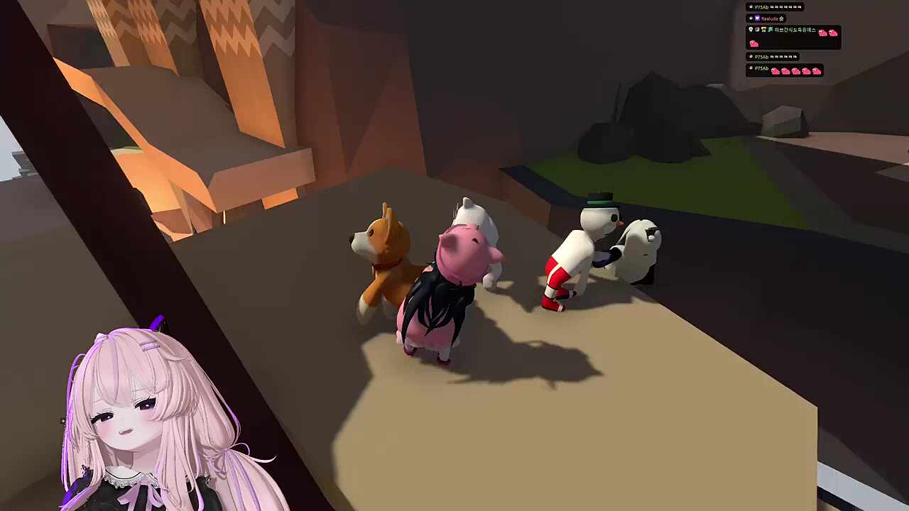 채로키 엉덩이 만지작 만지작