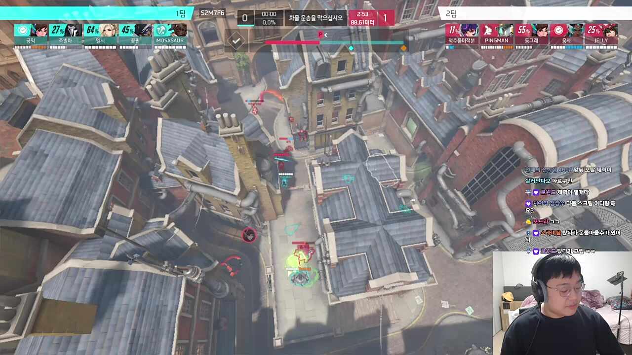 핑맨) 대회를 많이 해보면서 느낀 건데 어차피 니(둥그레)가 잘해서 니 판단이 맞을 거거든? 우리가 니 템포에 따라가는 걸 연습하는 것도 난 좋다 생각해