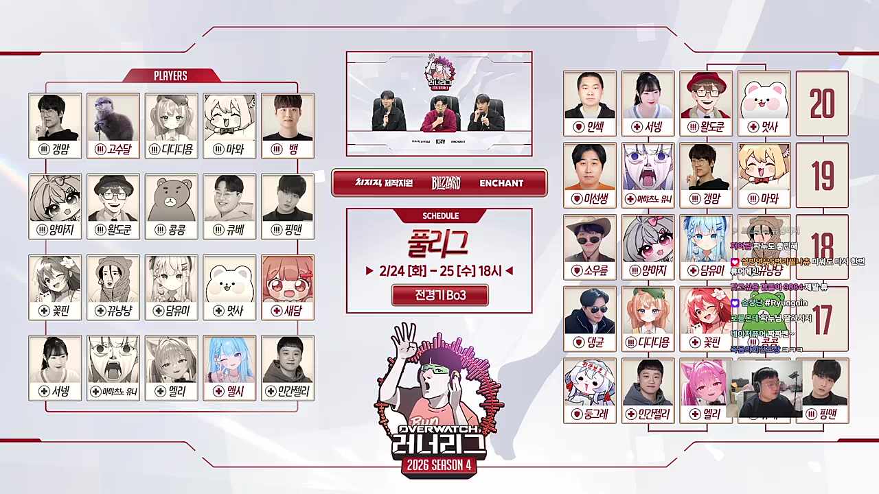 큐베) 전 류제홍만 아니면 될 거 같은데요? 엘리) 왜죠? 큐베) 그 사람 술 먹고 게임해서 술 먹고 대회 참여하고 그랬거든요? 반주 삼으면서 괜찮아!만 할 수도