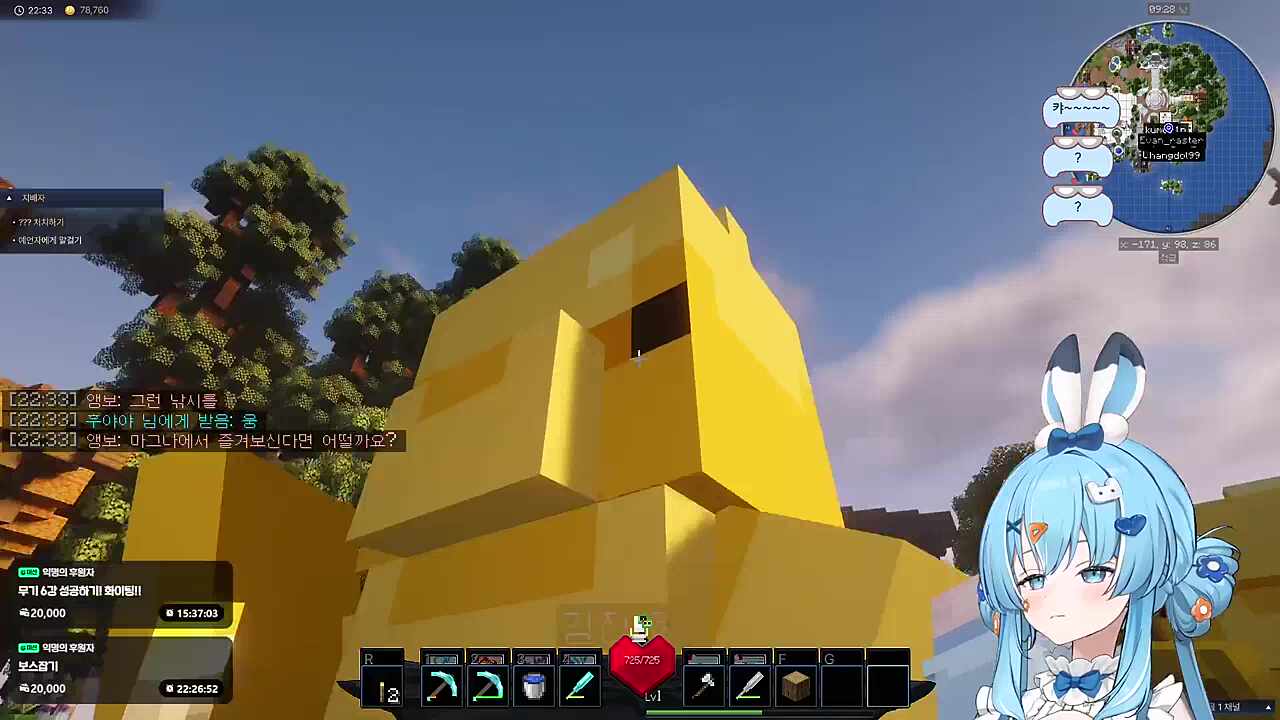 섭장 구경하는 타비