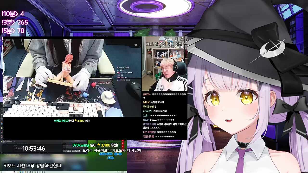 전에는 피규어만 봤는데 얘기 들으니 키보드만 보여