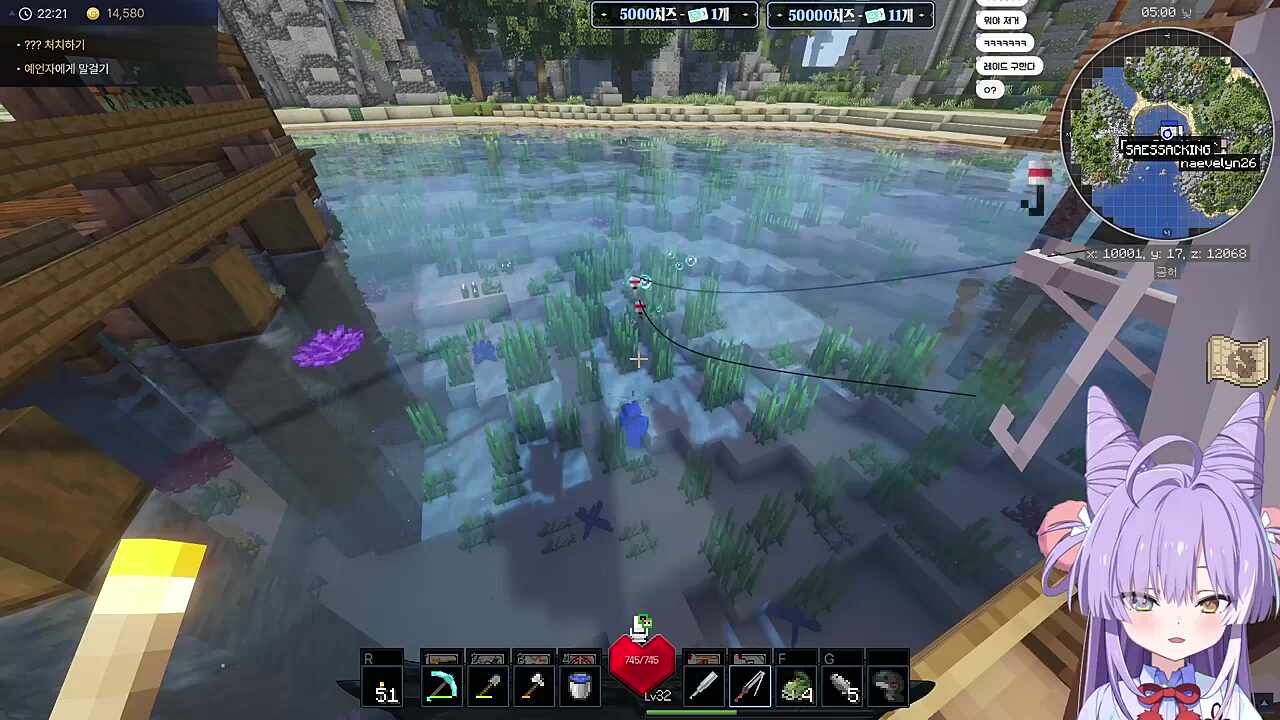 바니걸이랑 노는 부키와 몰래 바니걸 보러온 운영자