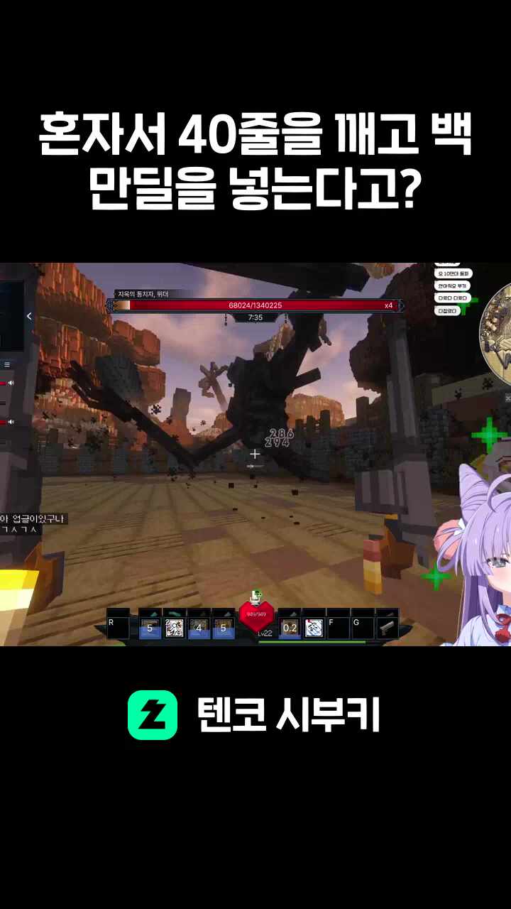 혼자서 40줄을 깨고 백만딜을 넣는다고?