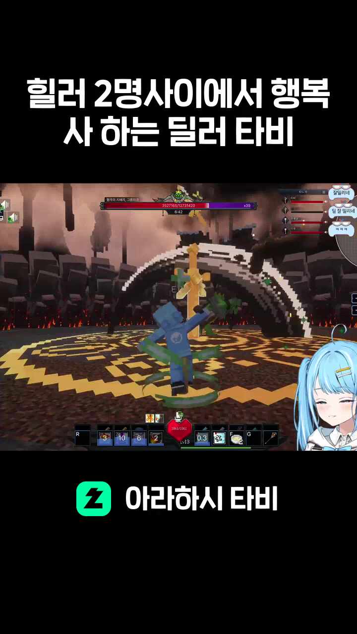 힐러 2명사이에서 행복사 하는 딜러 타비