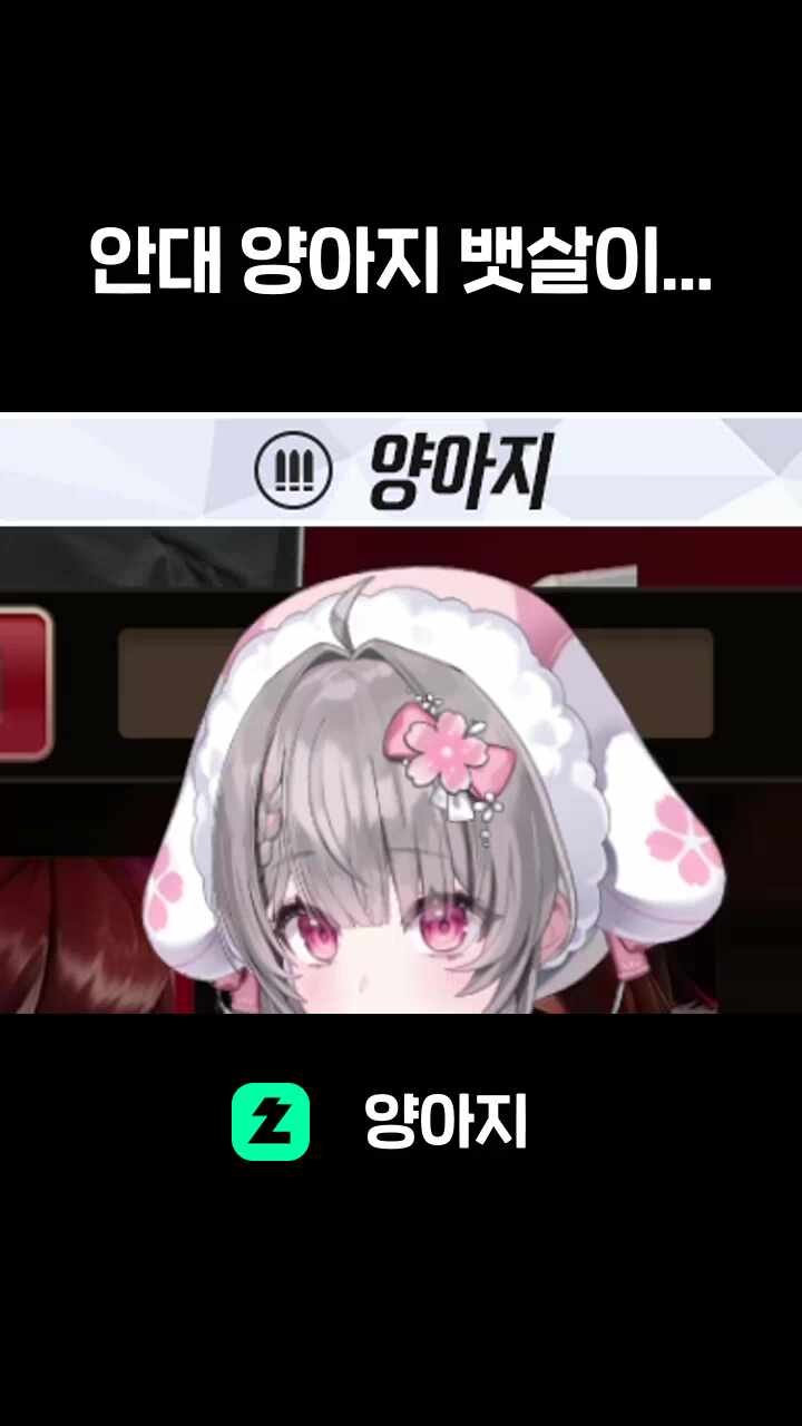 안대 양아지 뱃살이...