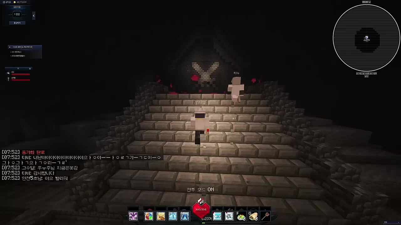 5초만에 레이드 끝