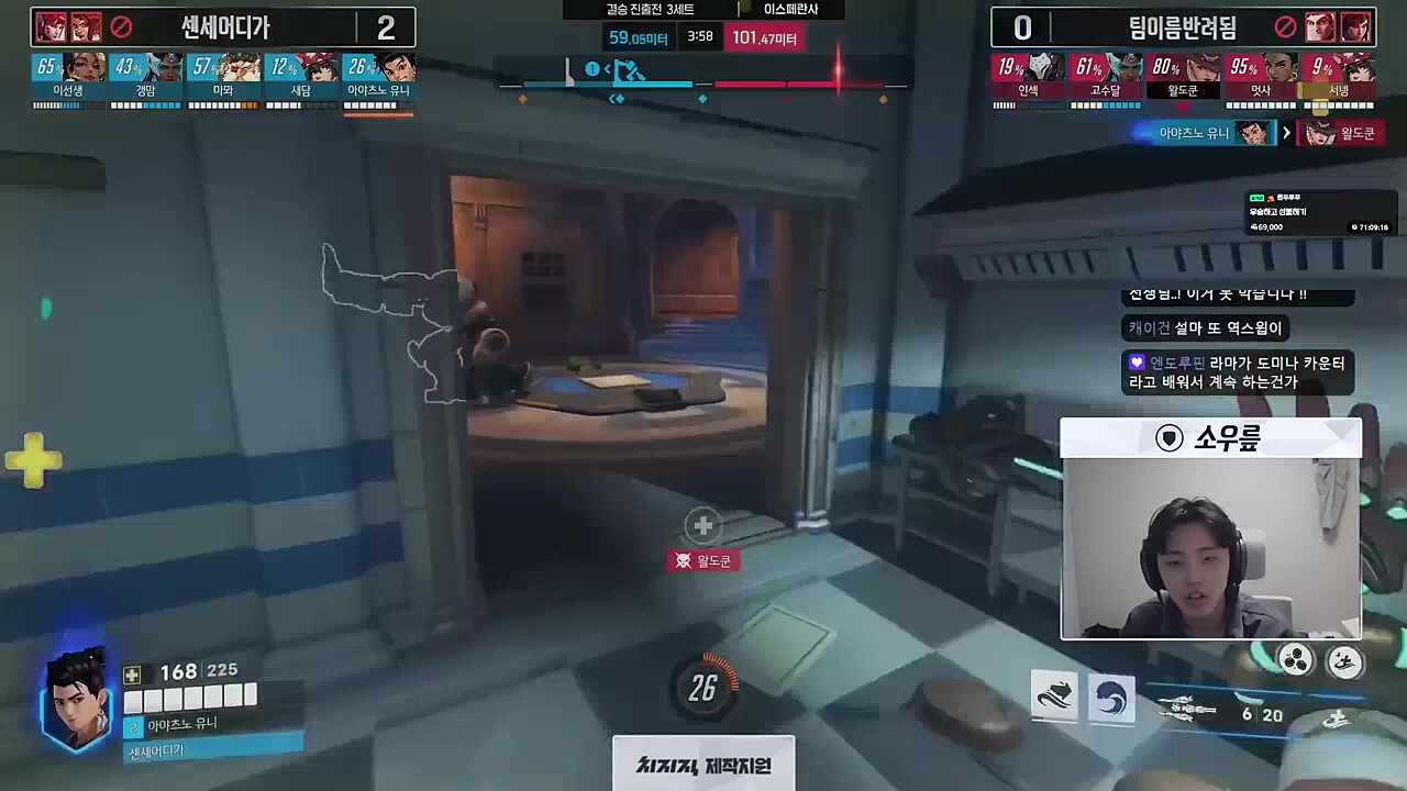 유니 vs 왈도쿤 반응