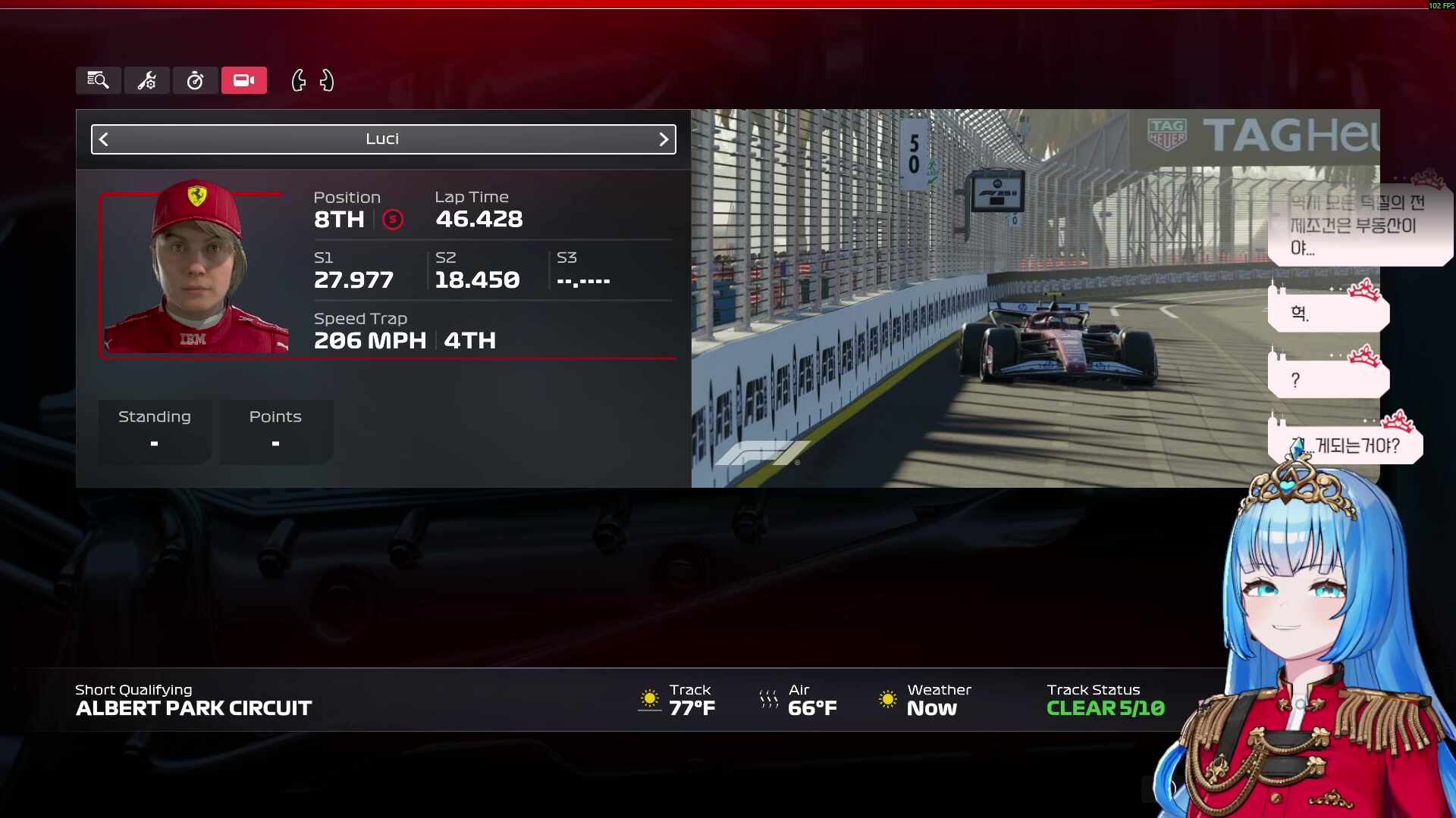 레이스4개월차) 파나텍풀장비로 치레동!