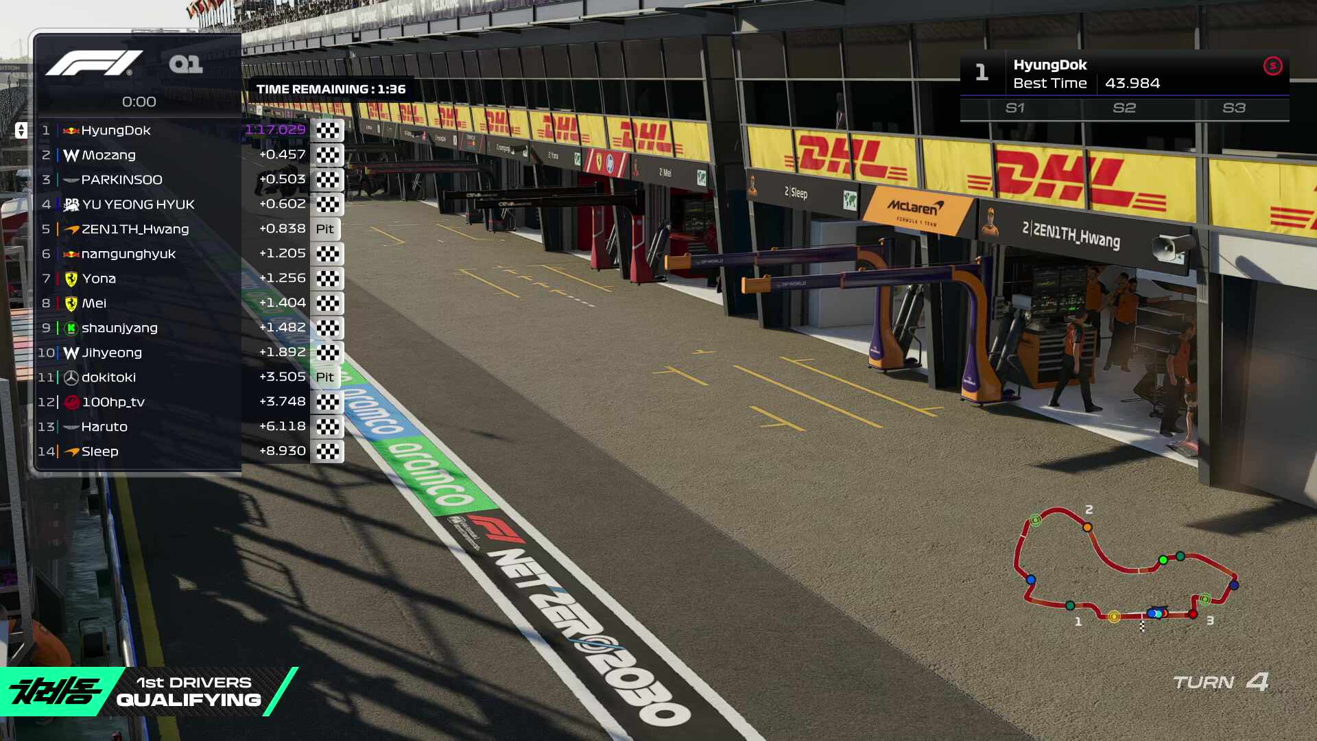 치레동 포뮬러 챔피언쉽 예선 - 치지직제작지원