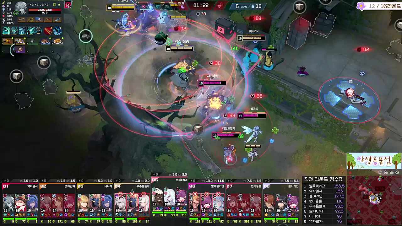 슥 흘려주고 궁으로 역습하는 발꺾단