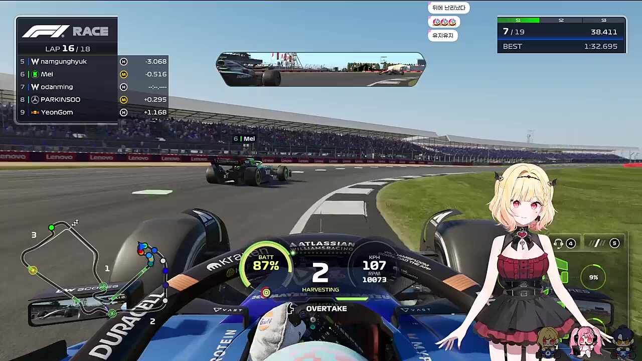 본선 2라운드 16LAP 양메이 추월 장면