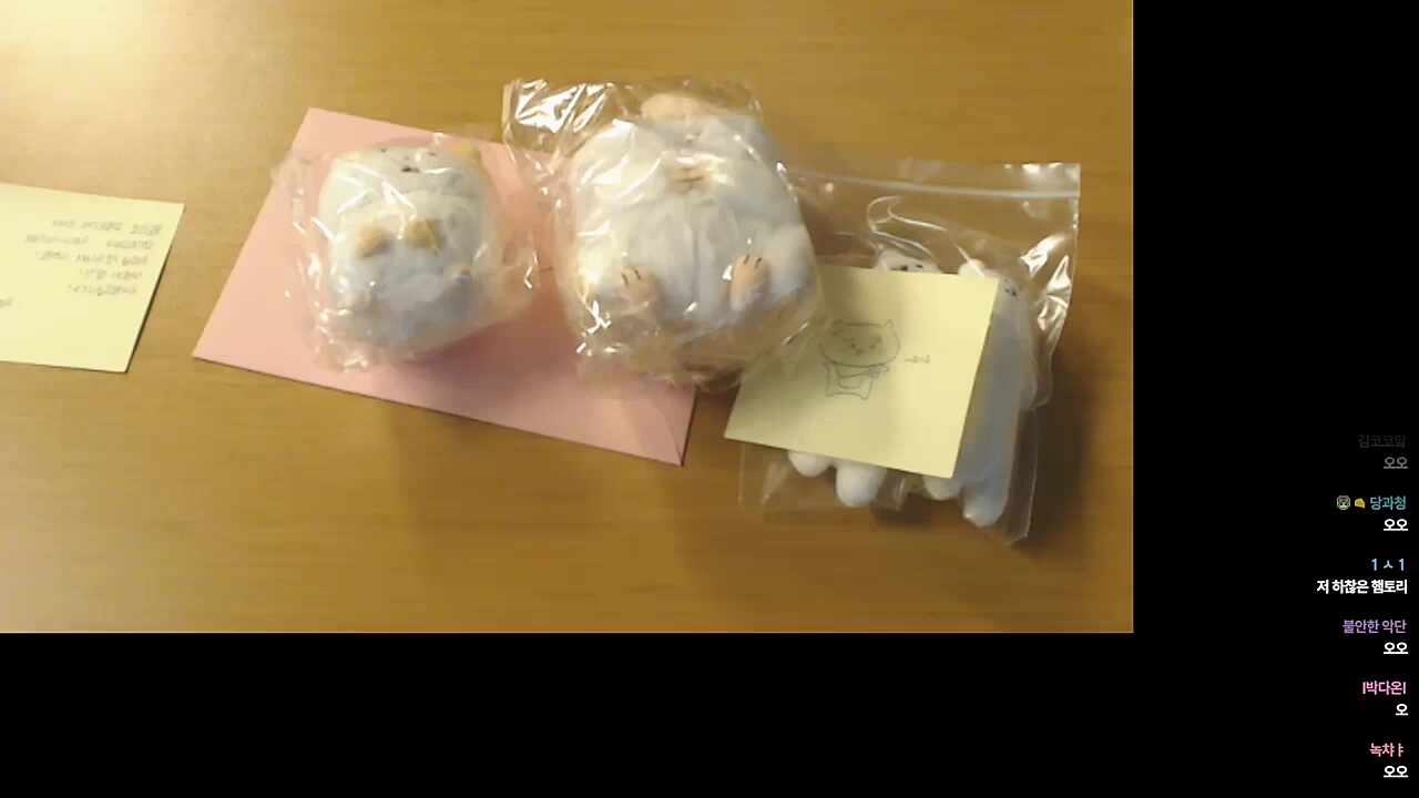 햄찌들이 보내준 팬심뜯기 2탄