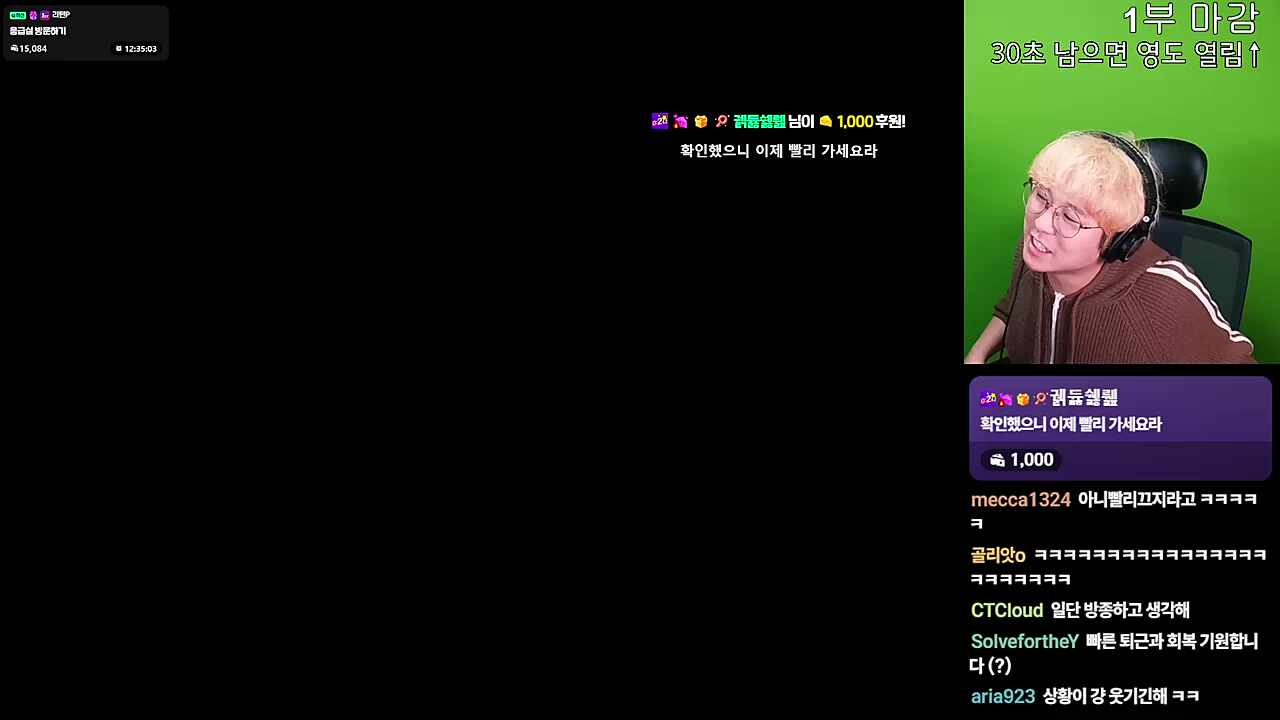 담걸려서 방종하는 사람