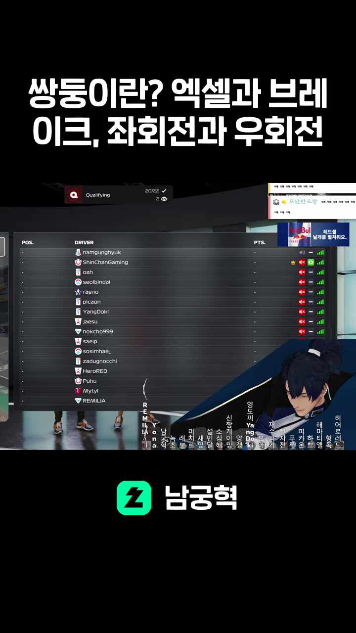 쌍둥이란? 엑셀과 브레이크, 좌회전과 우회전