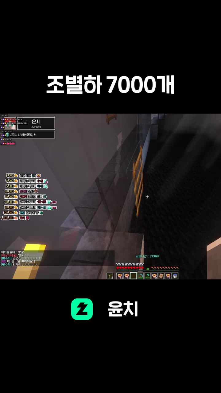 조별하 7000개