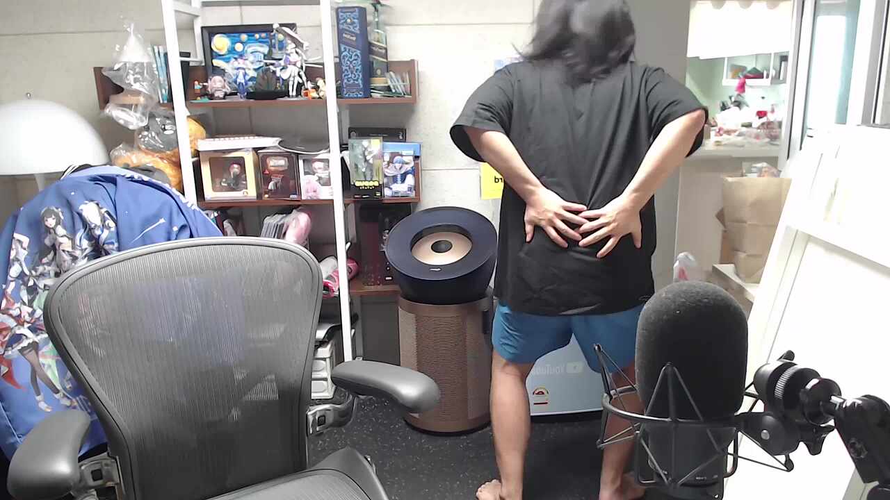 허리가 나갔다구요