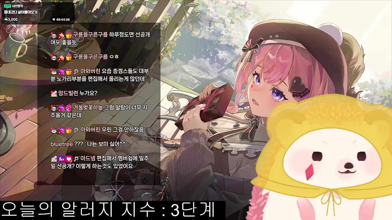 저챗을 하다보니 시간이