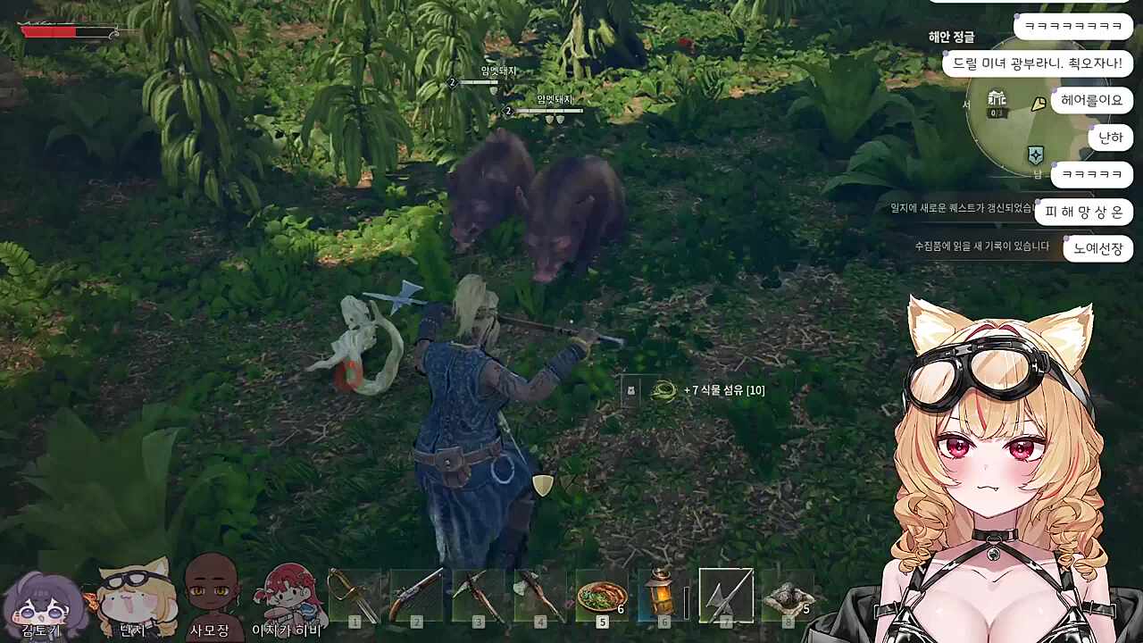 멧돼지한테 패배