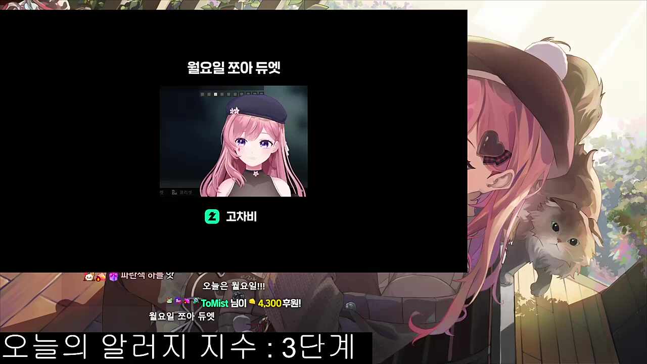 월요일 쪼아