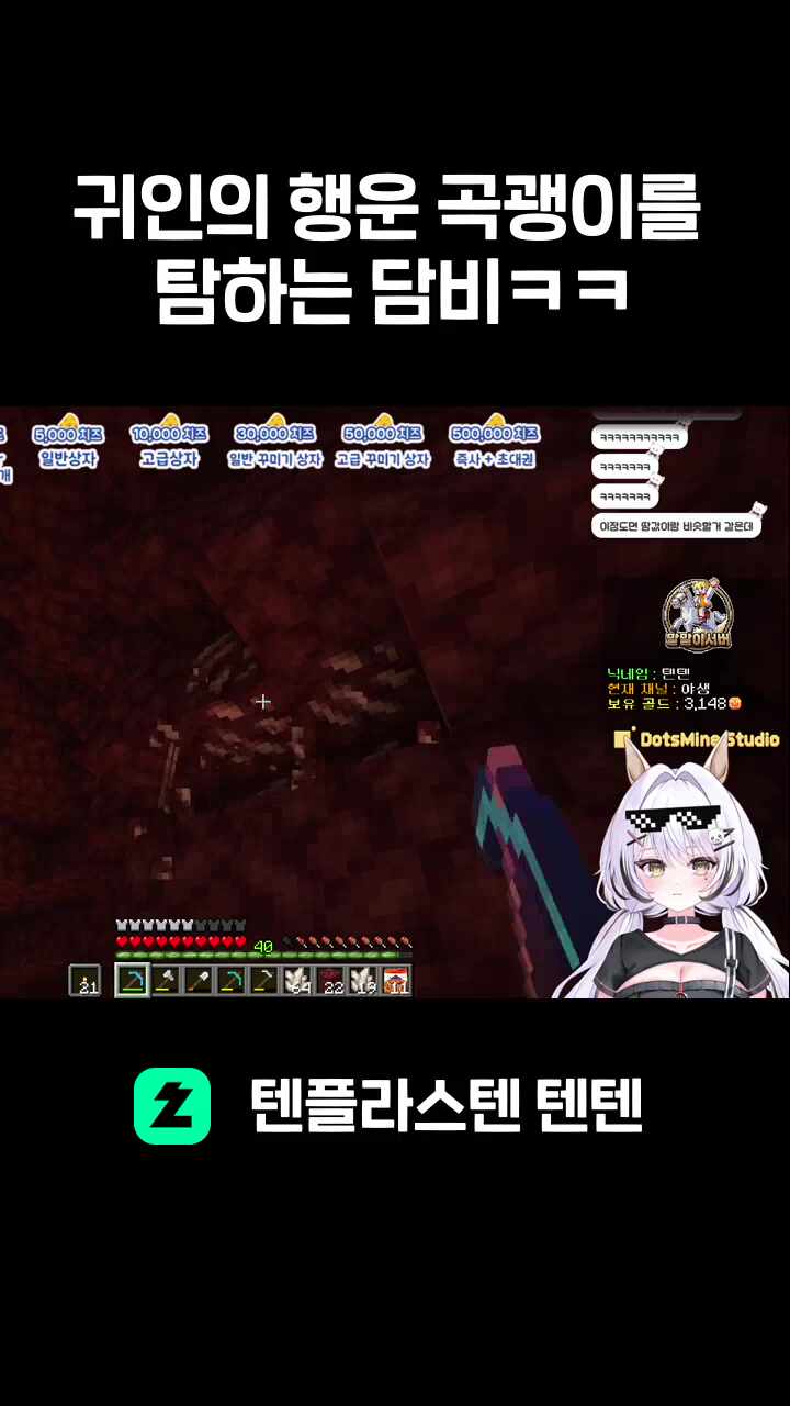 귀인의 행운 곡괭이를 탐하는 담비ㅋㅋ