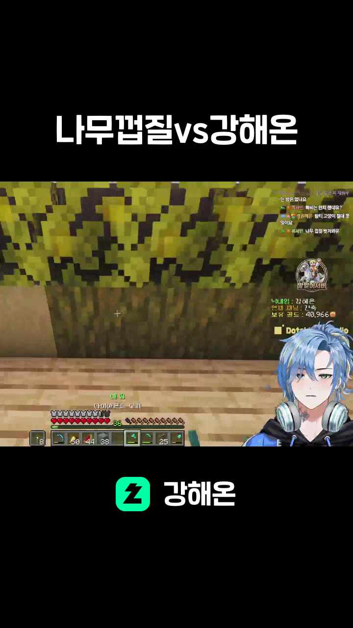 나무껍질vs강해온