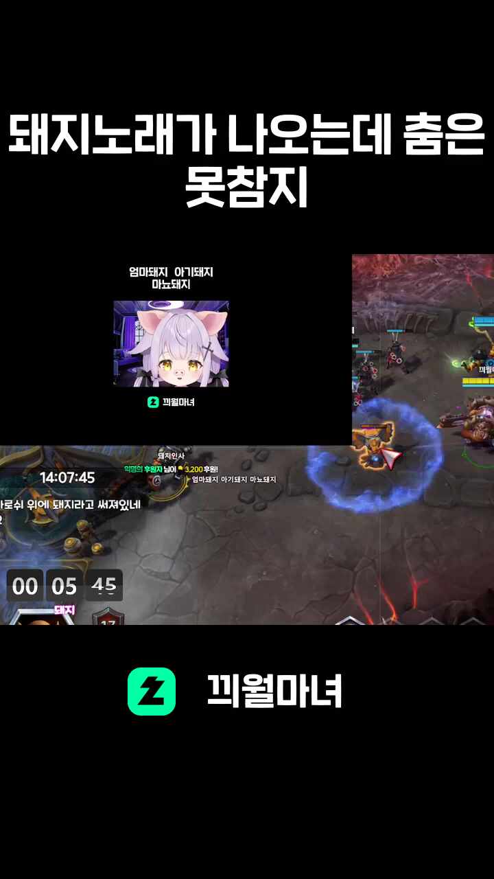 돼지노래가 나오는데 춤은 못참지