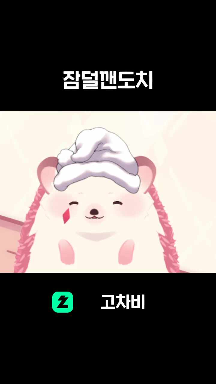 잠덜깬도치