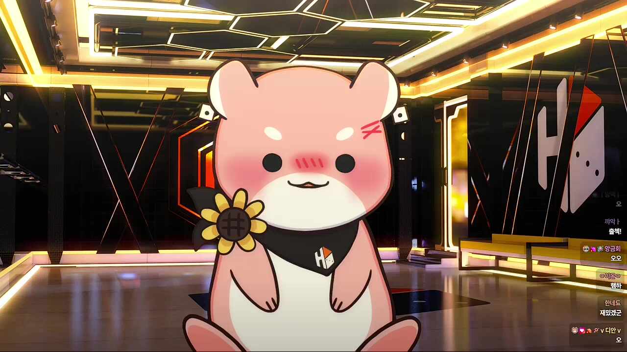 어제 방송 끝나고 늦잠이랑 일했다는 하루🐹