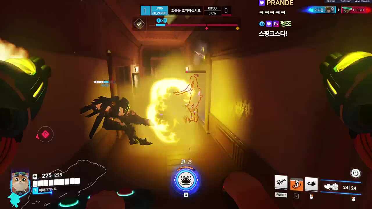 후방 교란 제대로 하는 파라 냥냥 듀오