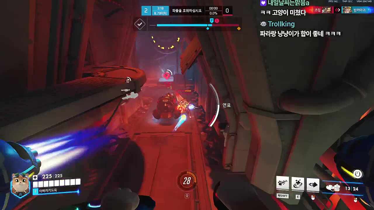 냥냥펀치 캐리