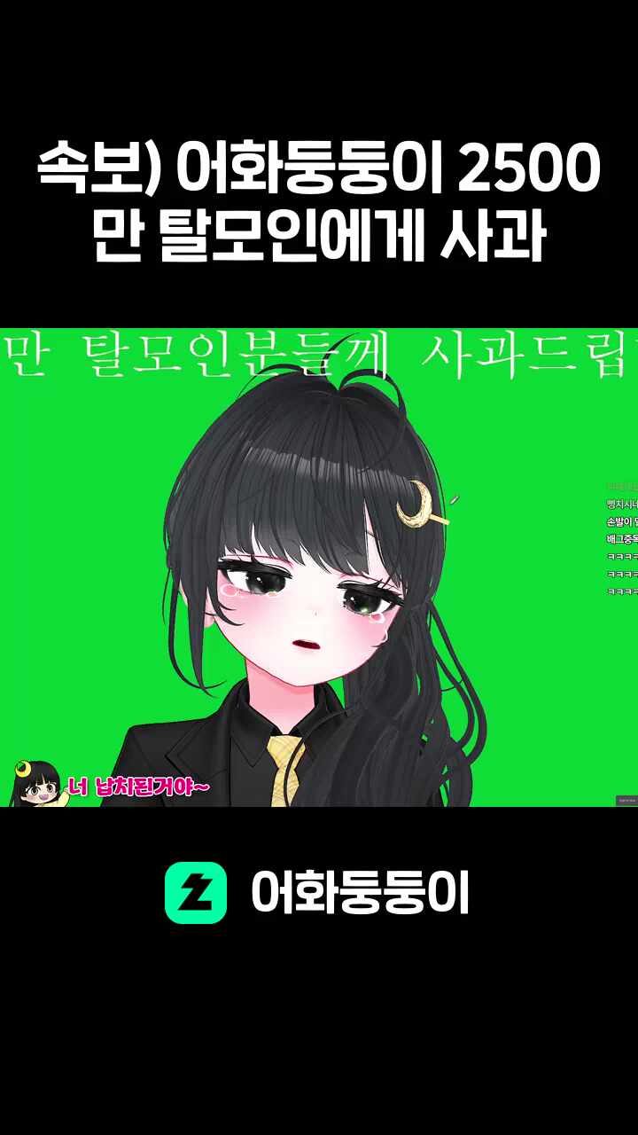 속보) 어화둥둥이 2500만 탈모인에게 사과