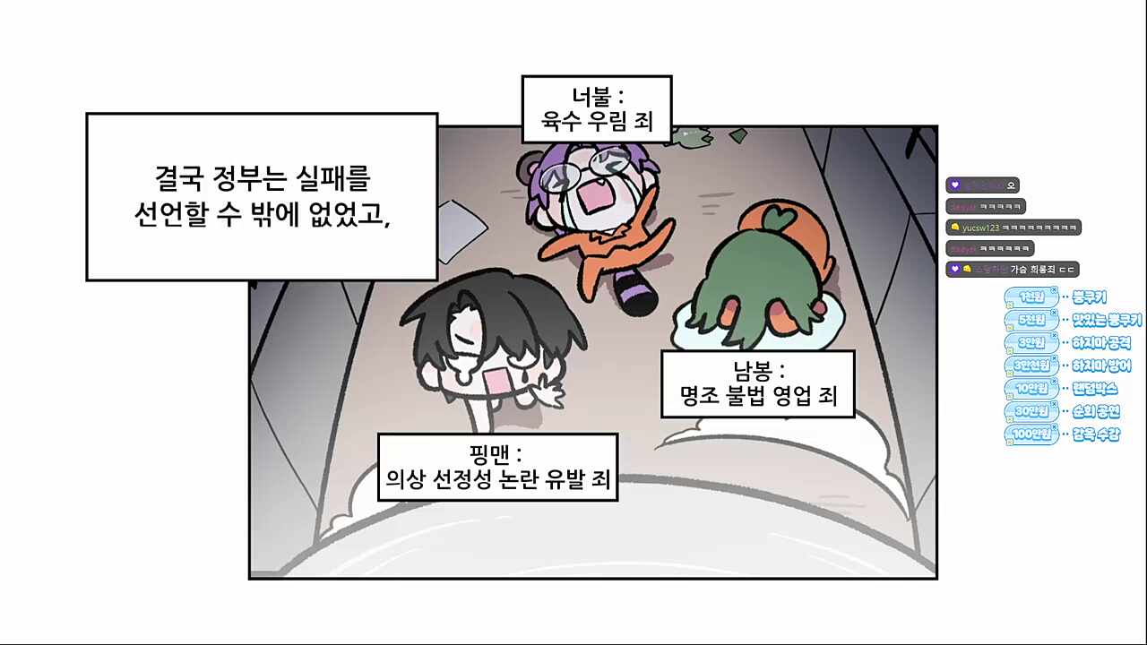명조가 어떻게 불법이야!!!