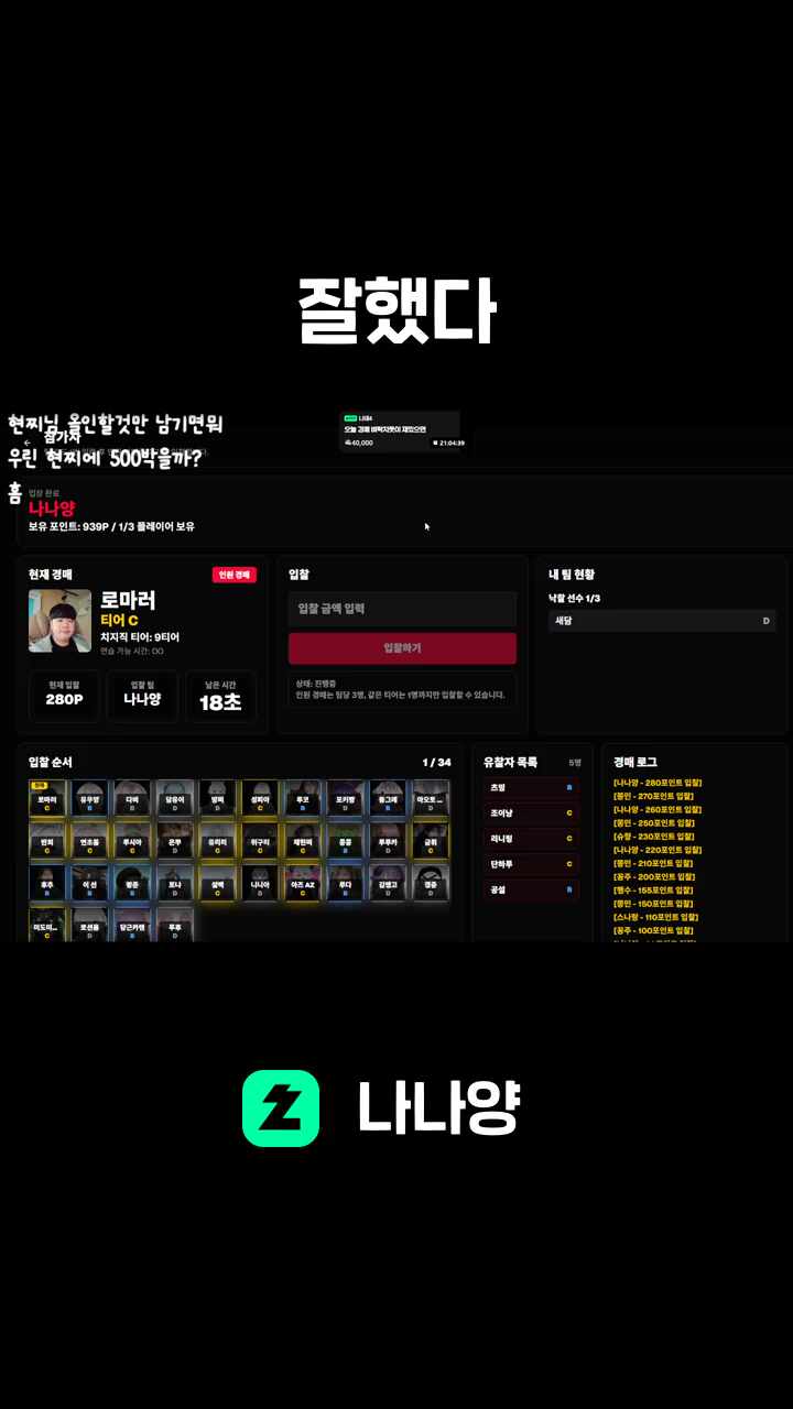 잘했다