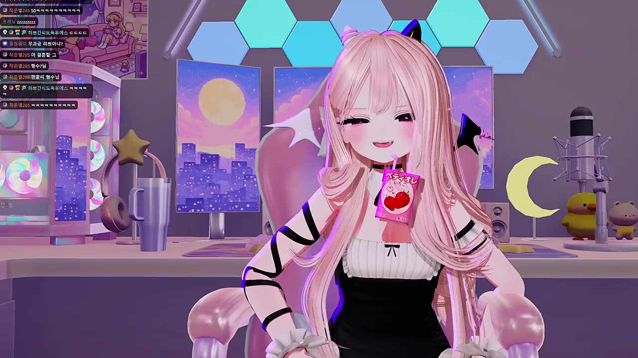김편집 취향이 핑뚝? 츠밍이 핑크색 염색을 하면 되겠다