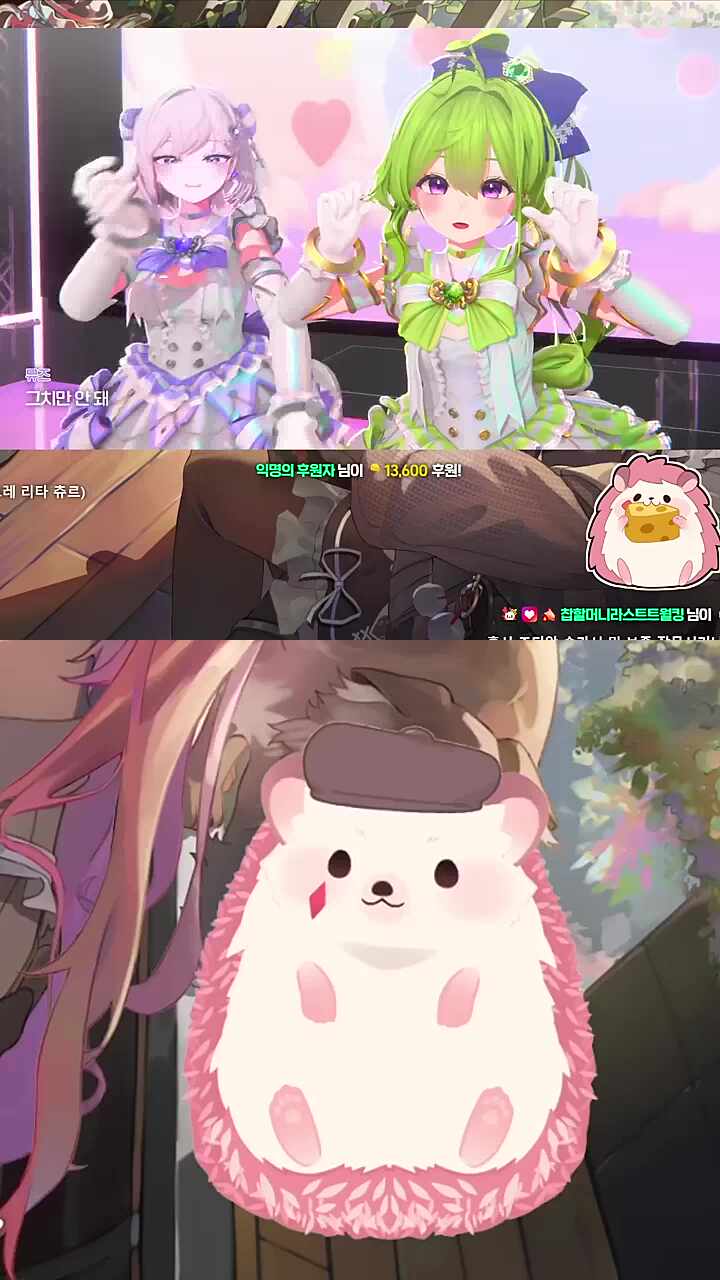 노래하는 조디악 보는 차비님 반응