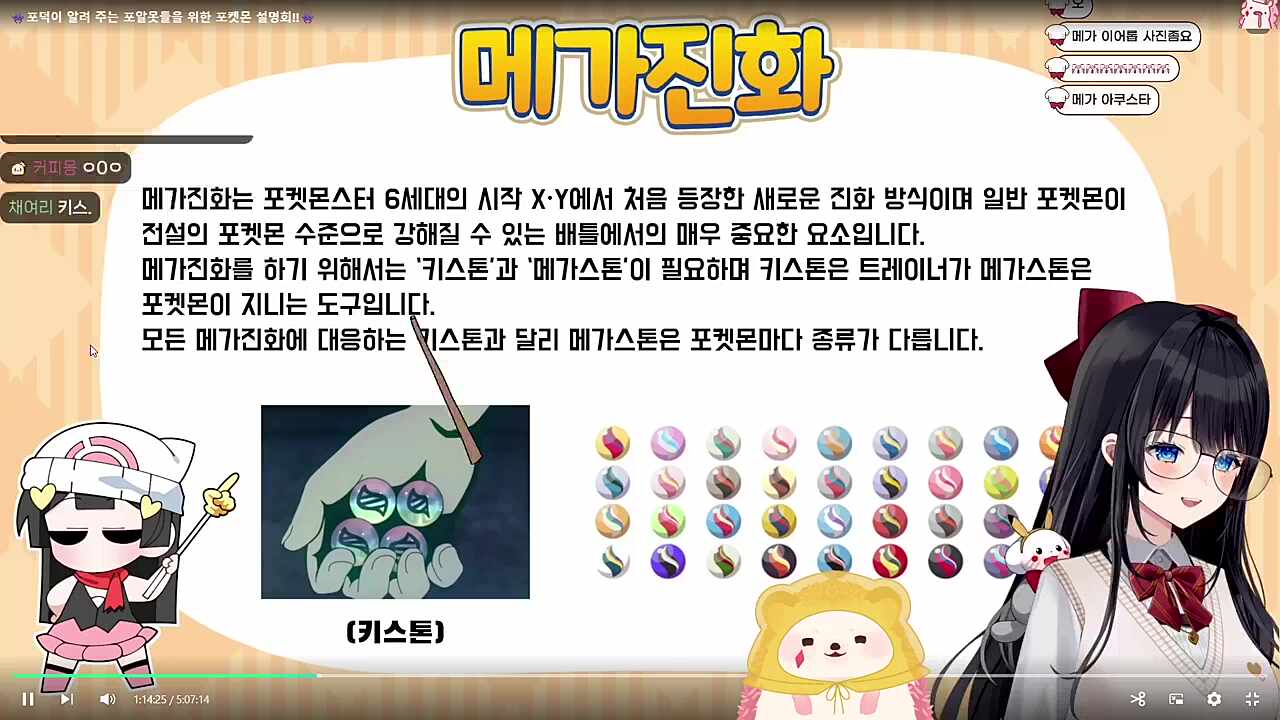 설명보다 히나에게 시선이 뺏긴 차비님