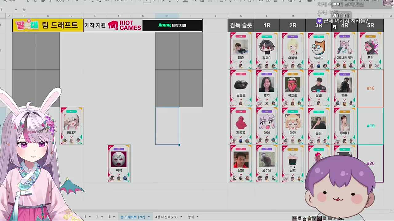 [발낳대] 치카 팀 뽑히는 순간