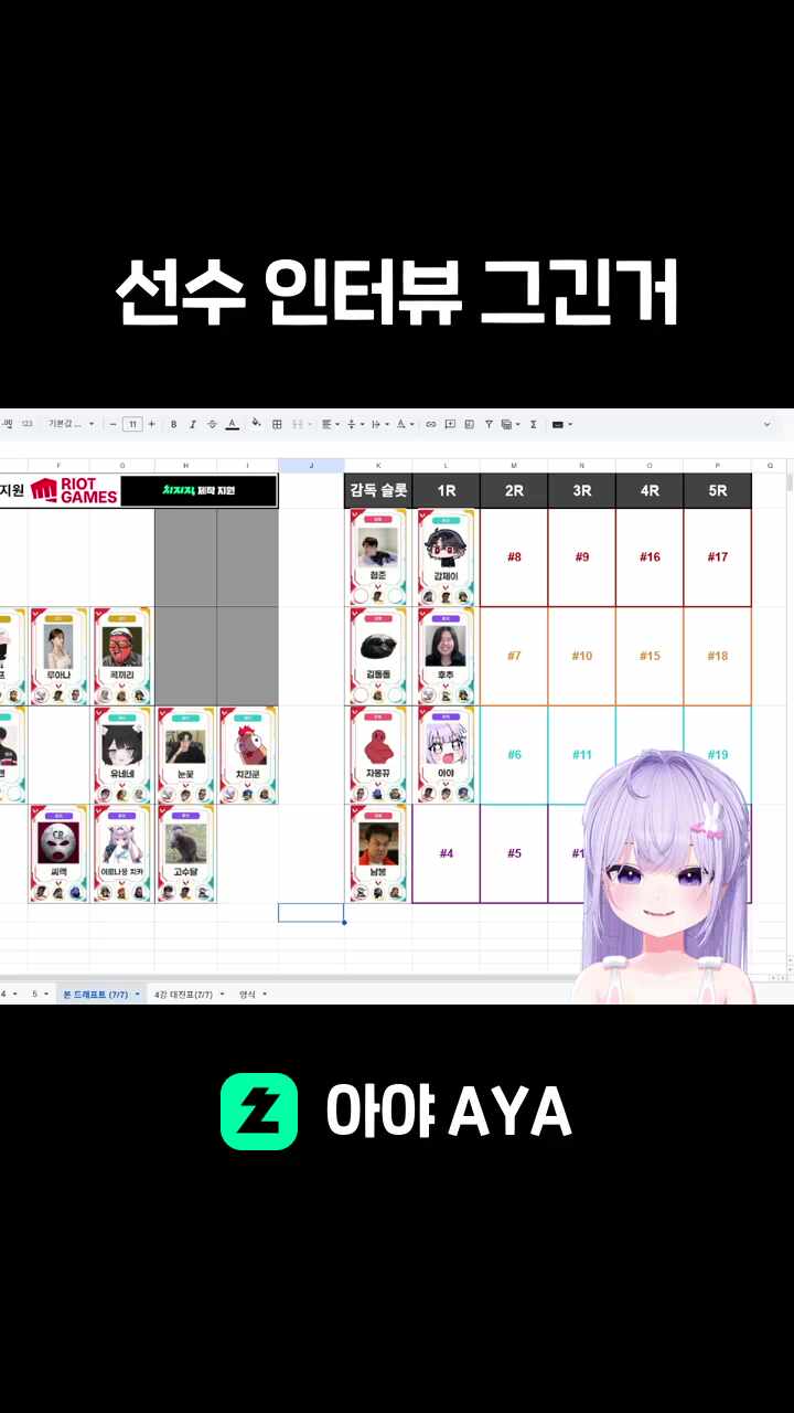 선수 인터뷰 그긴거