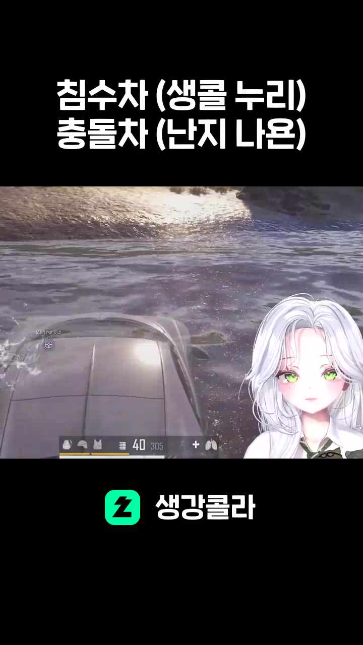 침수차 (생콜 누리) 충돌차 (난지 나욘)