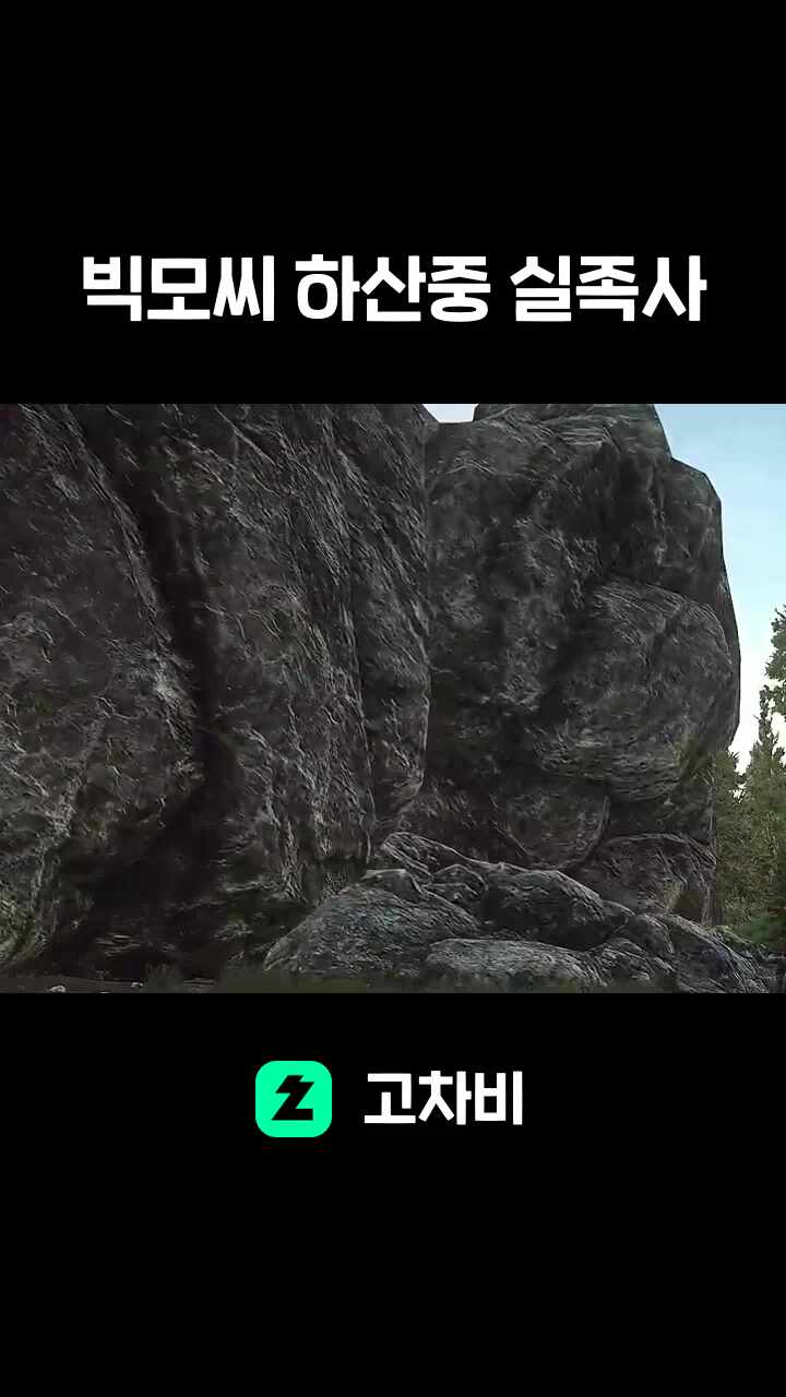 빅모씨 하산중 실족사