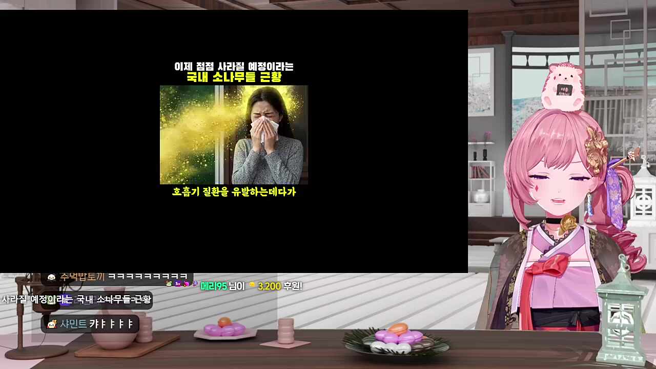 소나무 토벌 소식에 환호하는도치